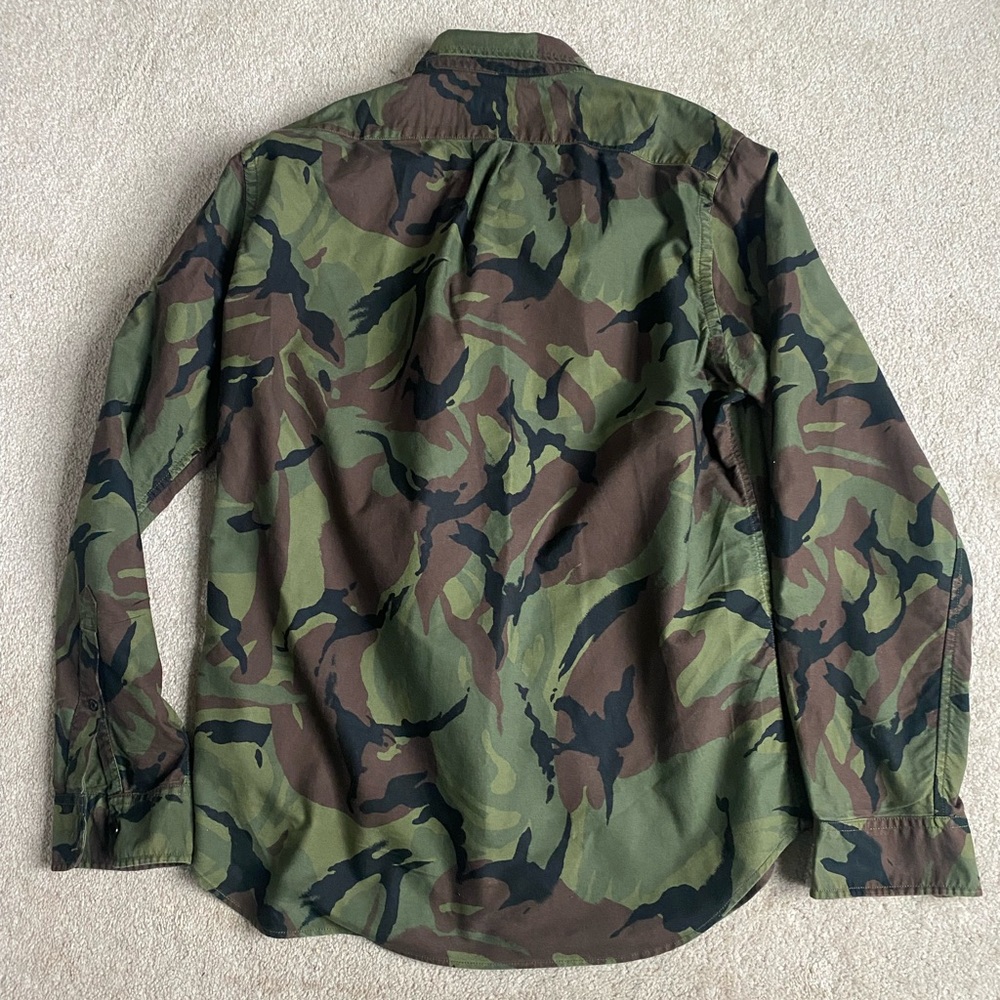 Mens j crew camouflage shirt